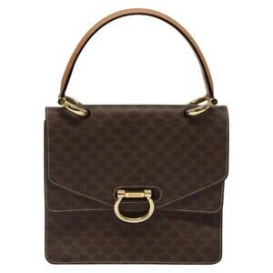 Celine Macadam Handbag Brown
